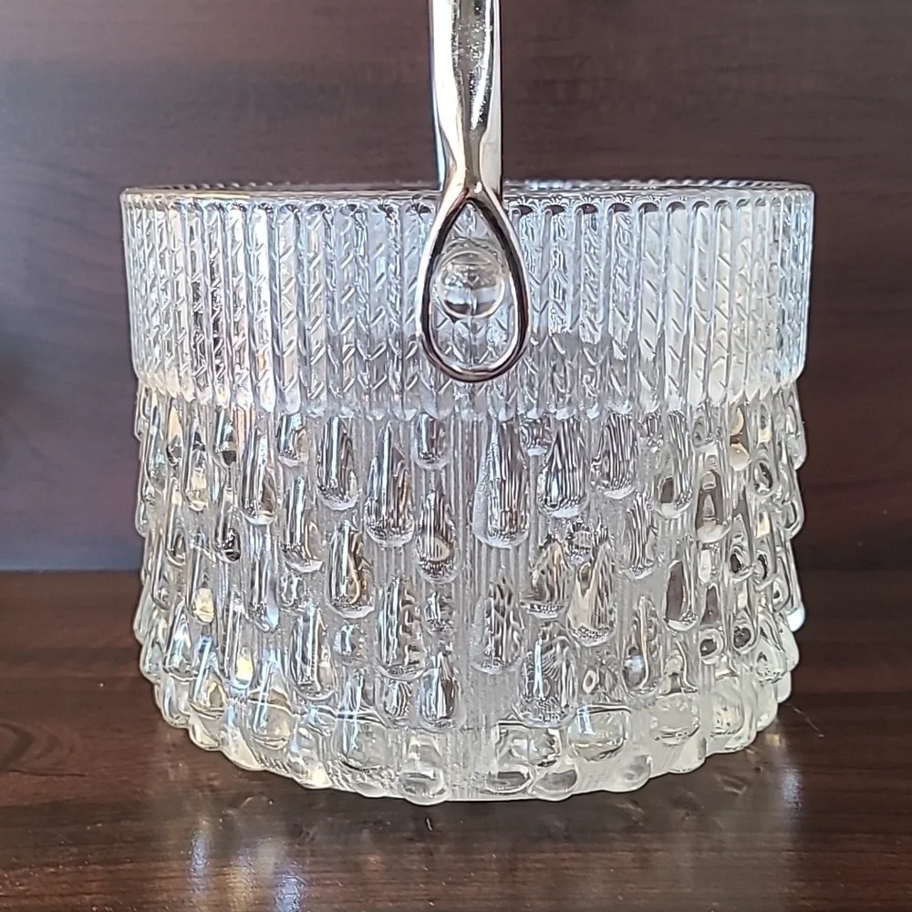 Vintage Teleflora Glass Ice Bucket